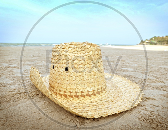 A Handcrafted hat along the Thai beach