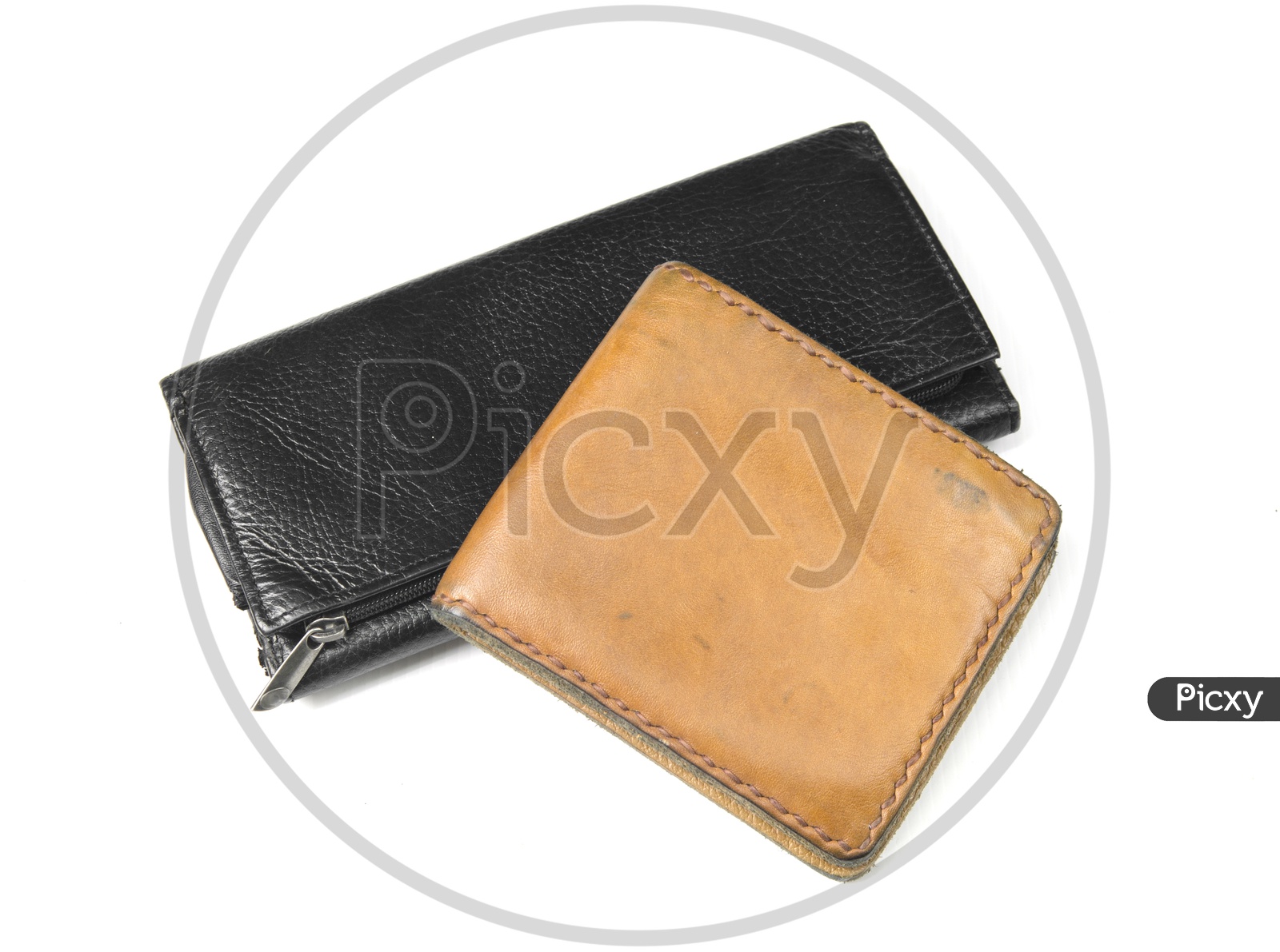 Leather wallets - brown/black