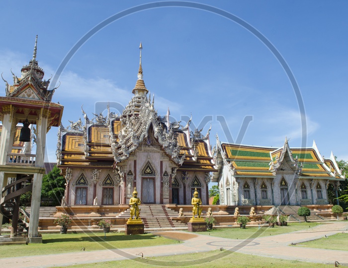 Landscape of Thailand Marble Temple