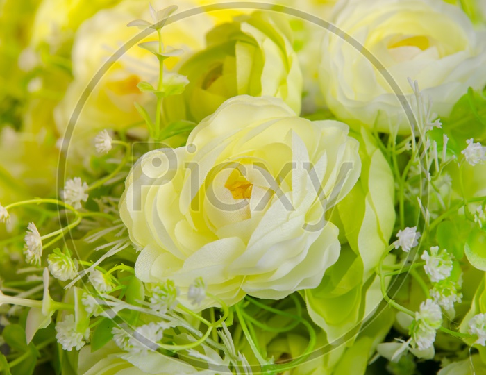 A Thai wedding bouquet with rose bush