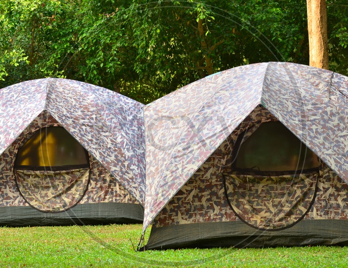 Campsite tents, Thailand