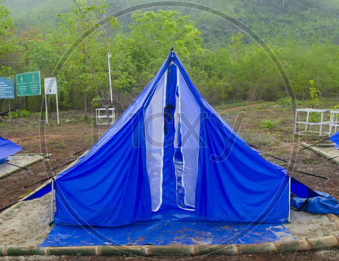 Camping Tents in Nature or Forests at Khao Yai National Park