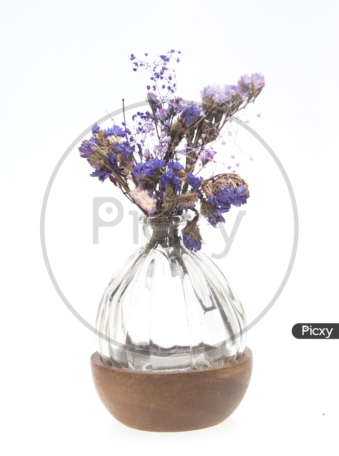 Vintage purple flower vase