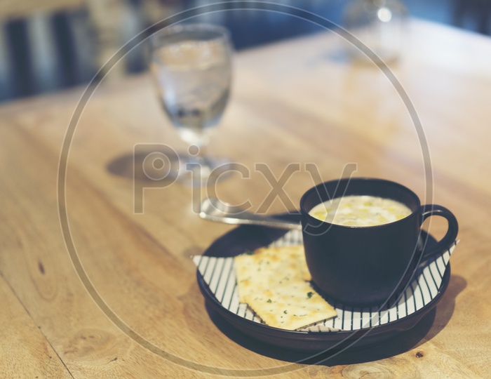 coffee cup in coffee cafe Table