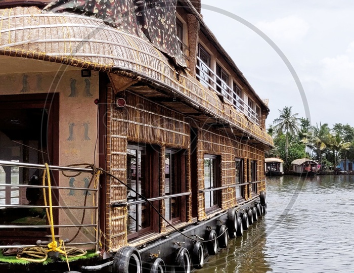 Boat Houses In Alleppey Back Waters