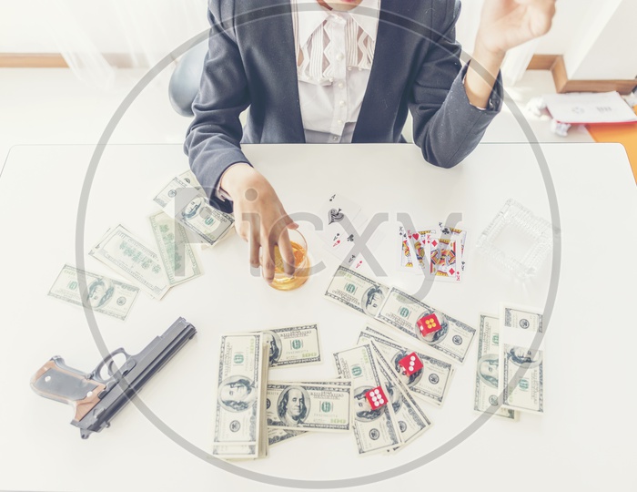 A business gambling concept