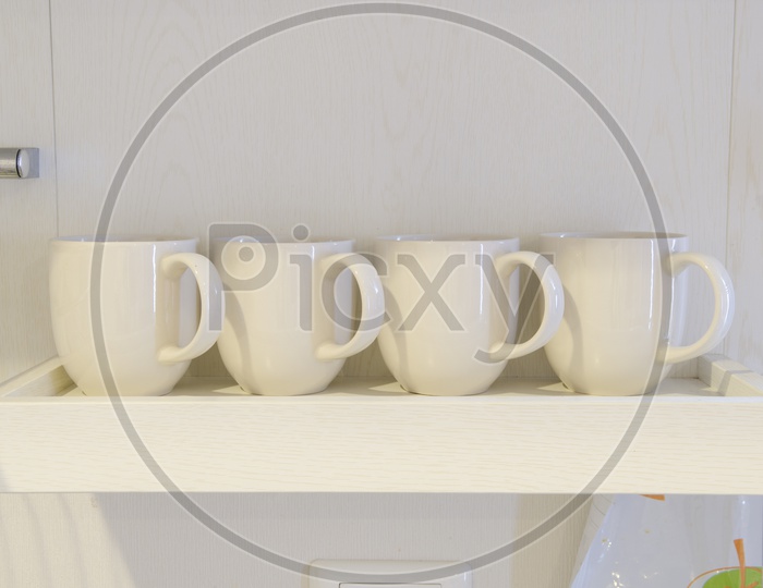 A Cup set in Modern living room