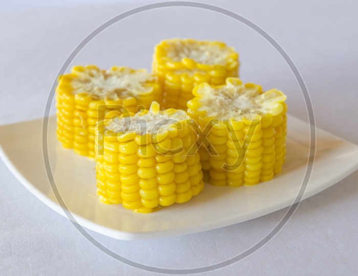 Sweet Corn on a plate