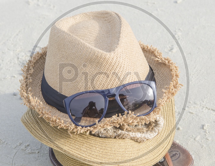 Beach accessories in summer