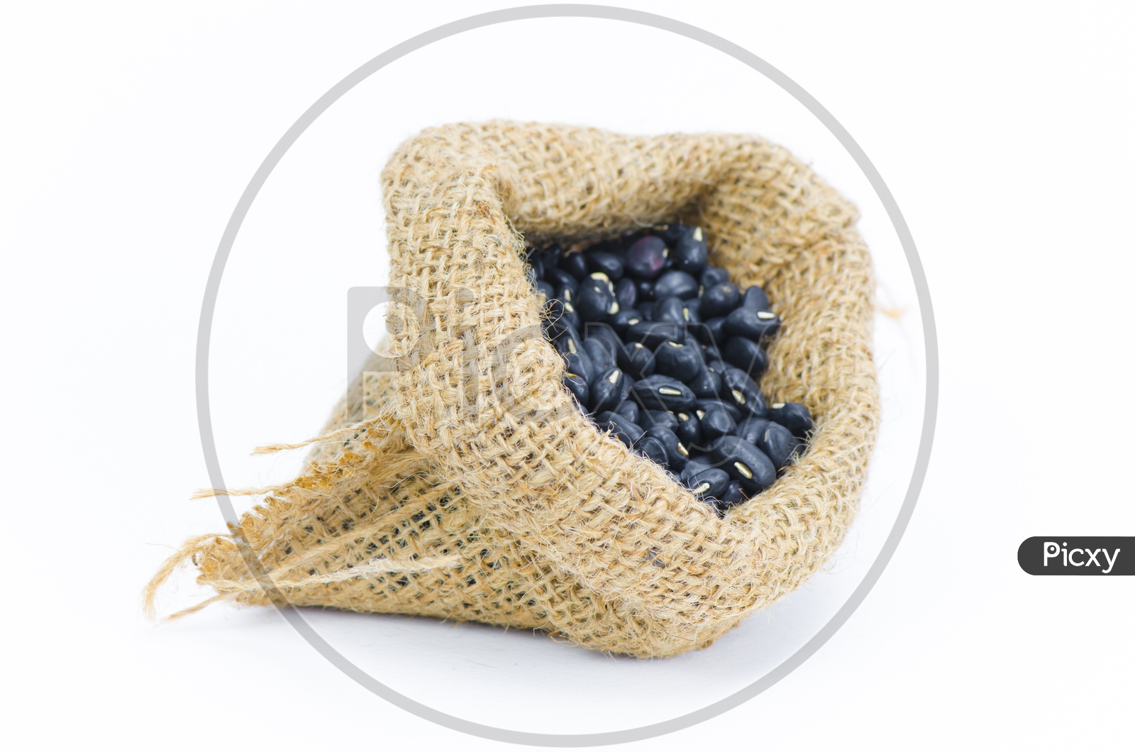 Blue Beans in small sack