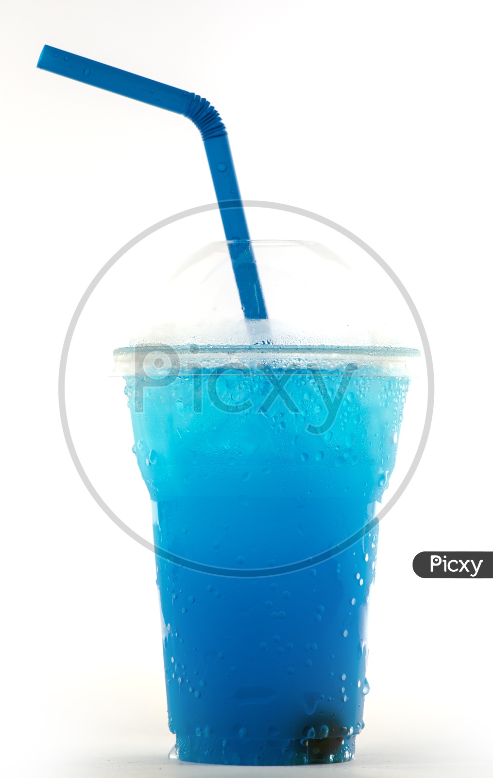Ice blueberry soda