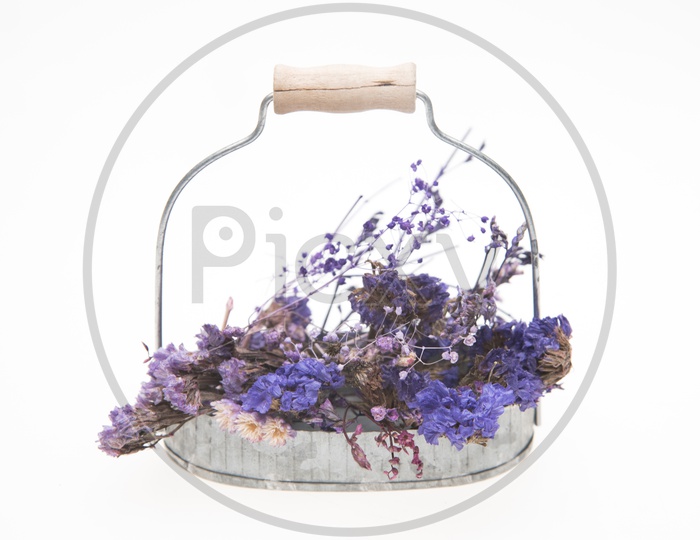 Vintage purple flowers