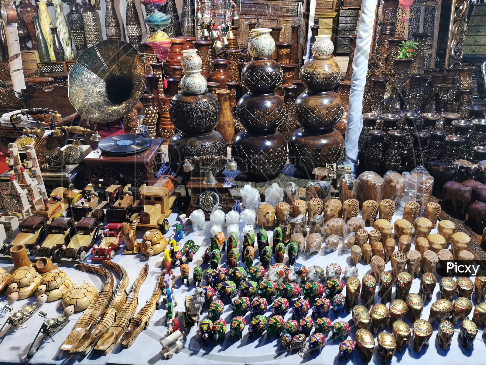 Handicrafts At A Stall in  Shilparamam ,  Hyderabad