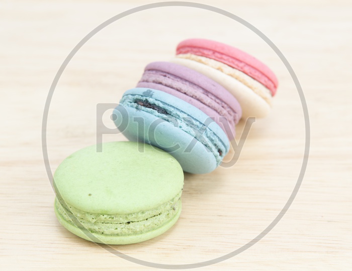 Sweet and colourful french macaroons of Thailand