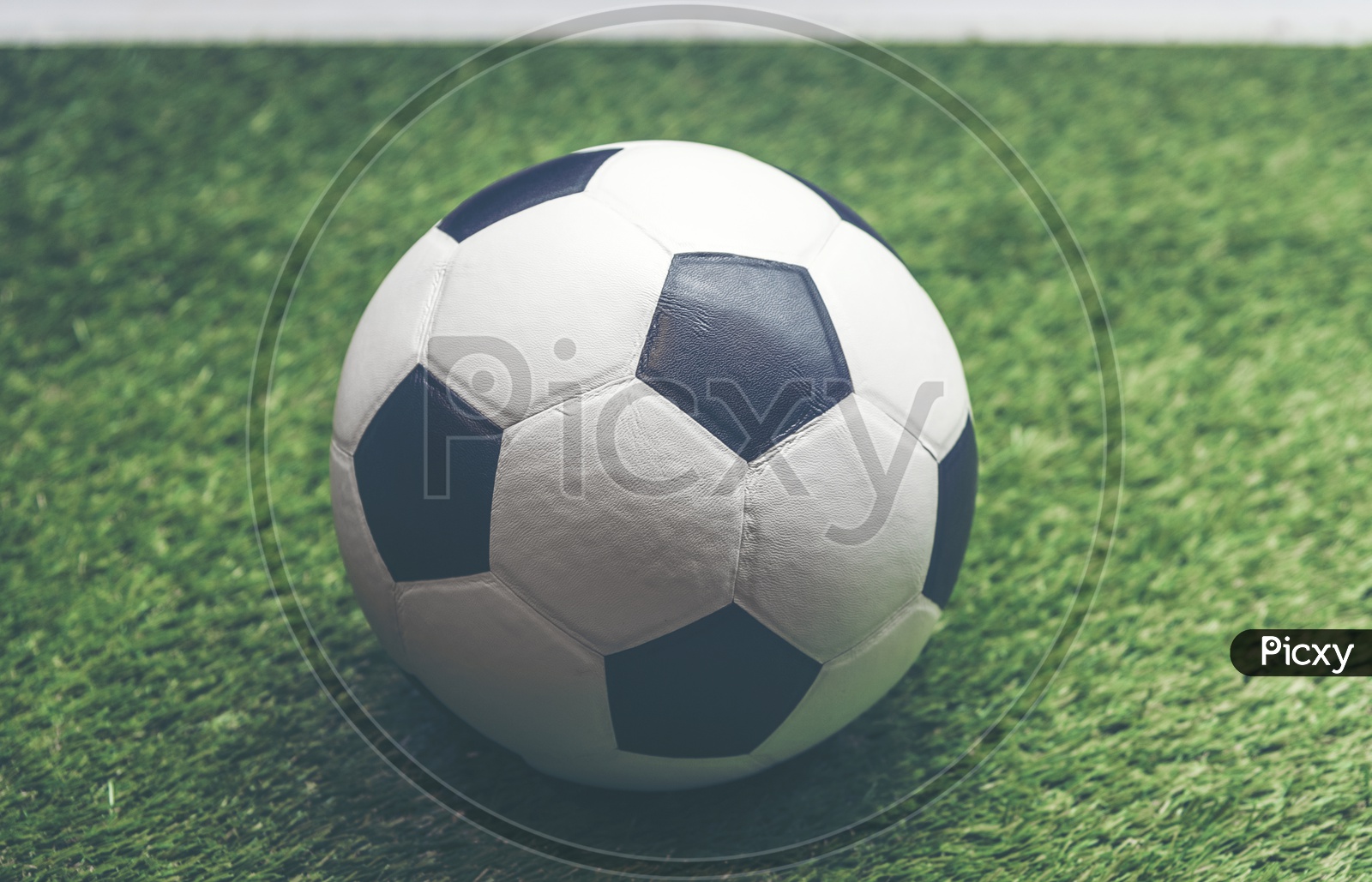 A soccer ball closeup