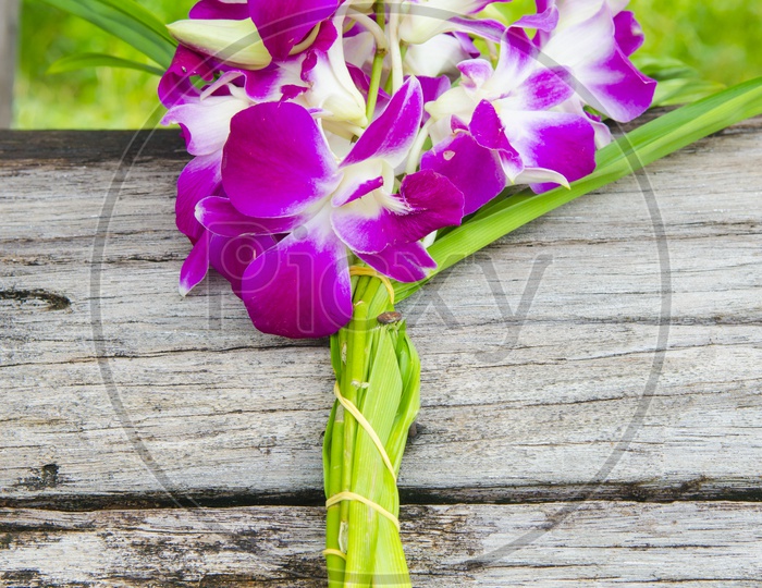 A Violet Flower Bouquet