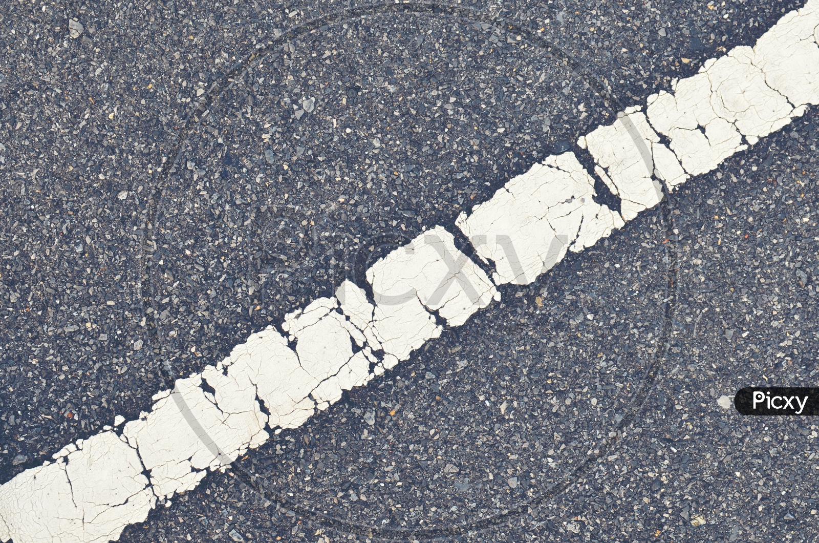 Asphalt Road Texture With Lines Closeup Forming a background