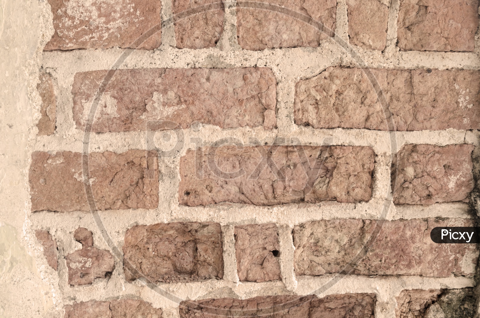 Abstract Texture Of Old Brick Wall With Patterns Forming a Background