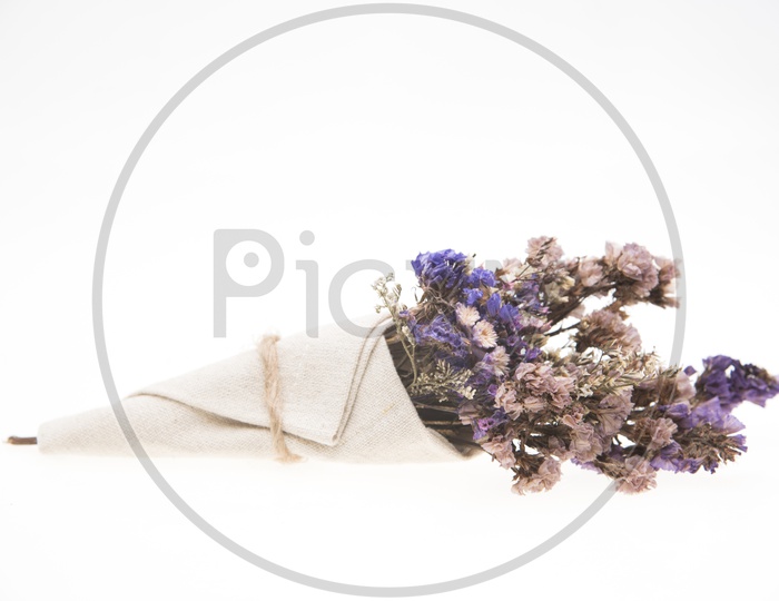 Vintage purple flower bouquet