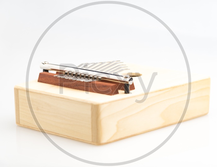 A Wooden ethnic African instrument Kalimba