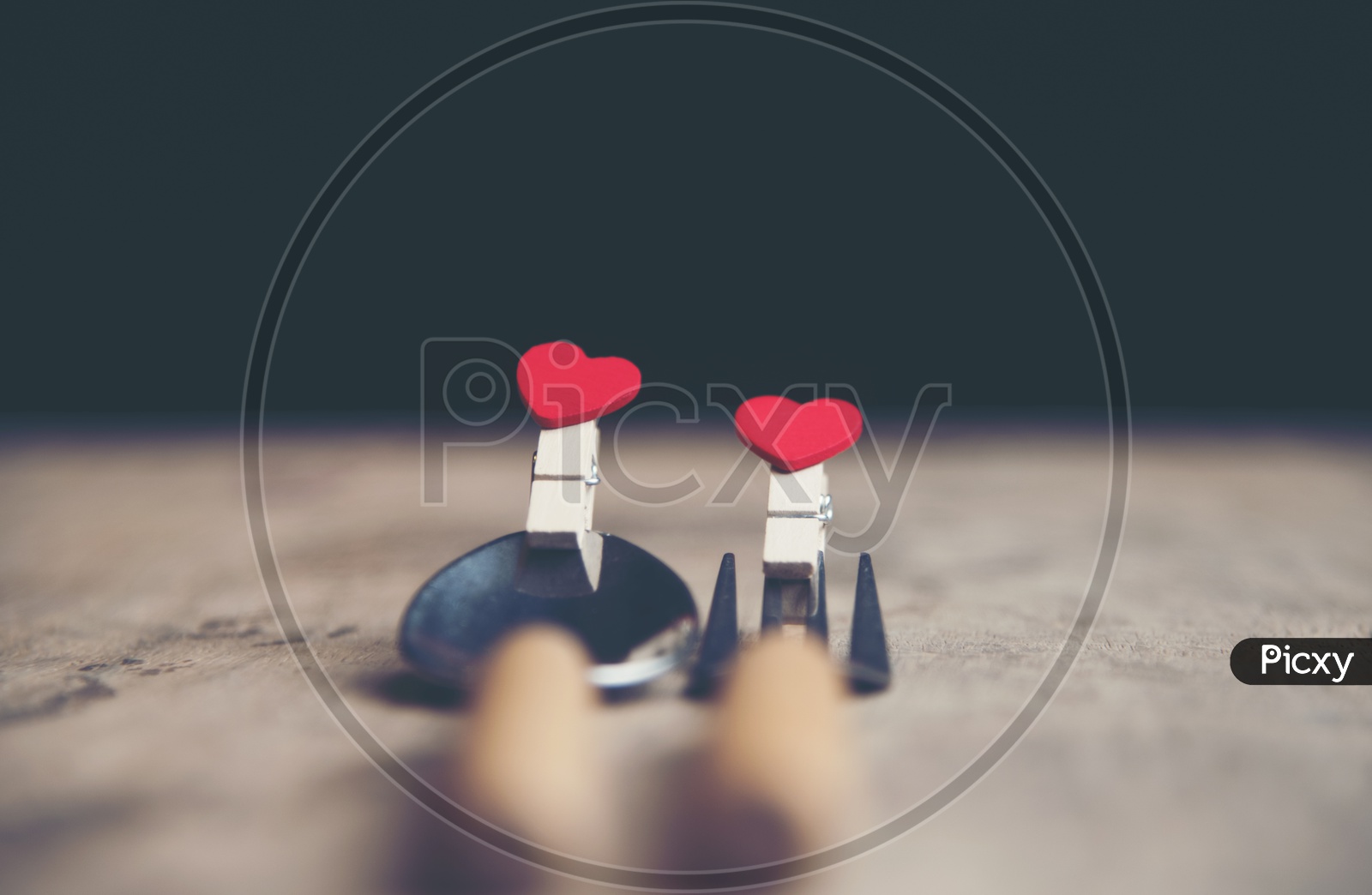 Valentines Day background with Love Hearts And Copy Space For text