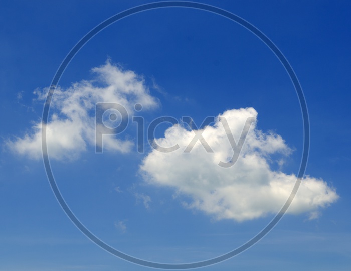 abstract background with blue sky and clouds
