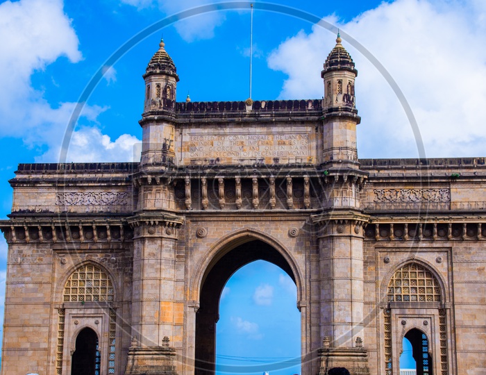 Gateway of India In Mumbai , India. Indian tourist attraction. Mumbai tourist place.