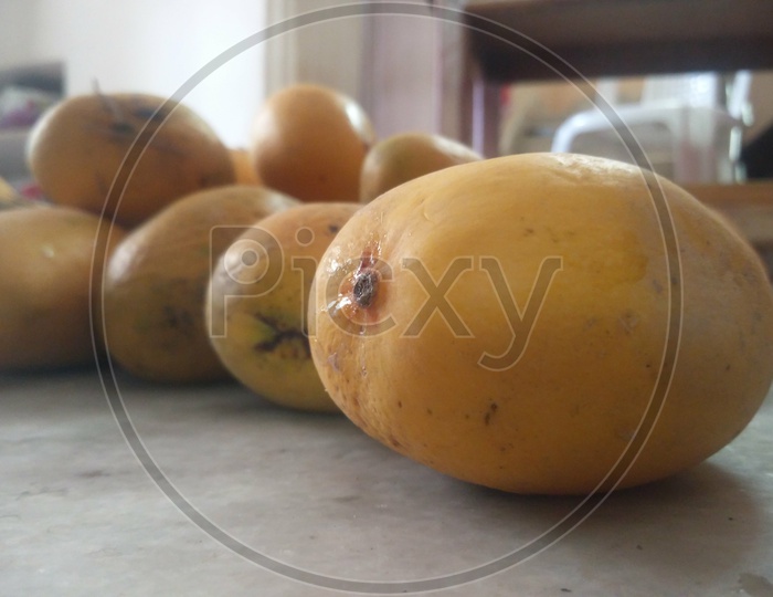 Closeup Shot of Mangoes