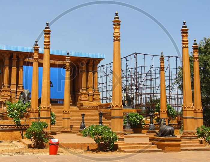 Image of Bahubali Movie Mahishmati Kingdom Sets In Ramoji Film City ...