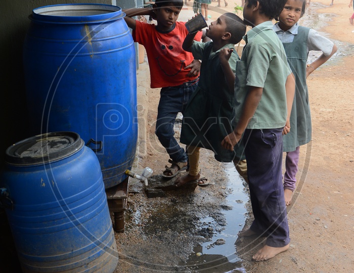 Unhygienic Drinking Water At Telangana Government Schools