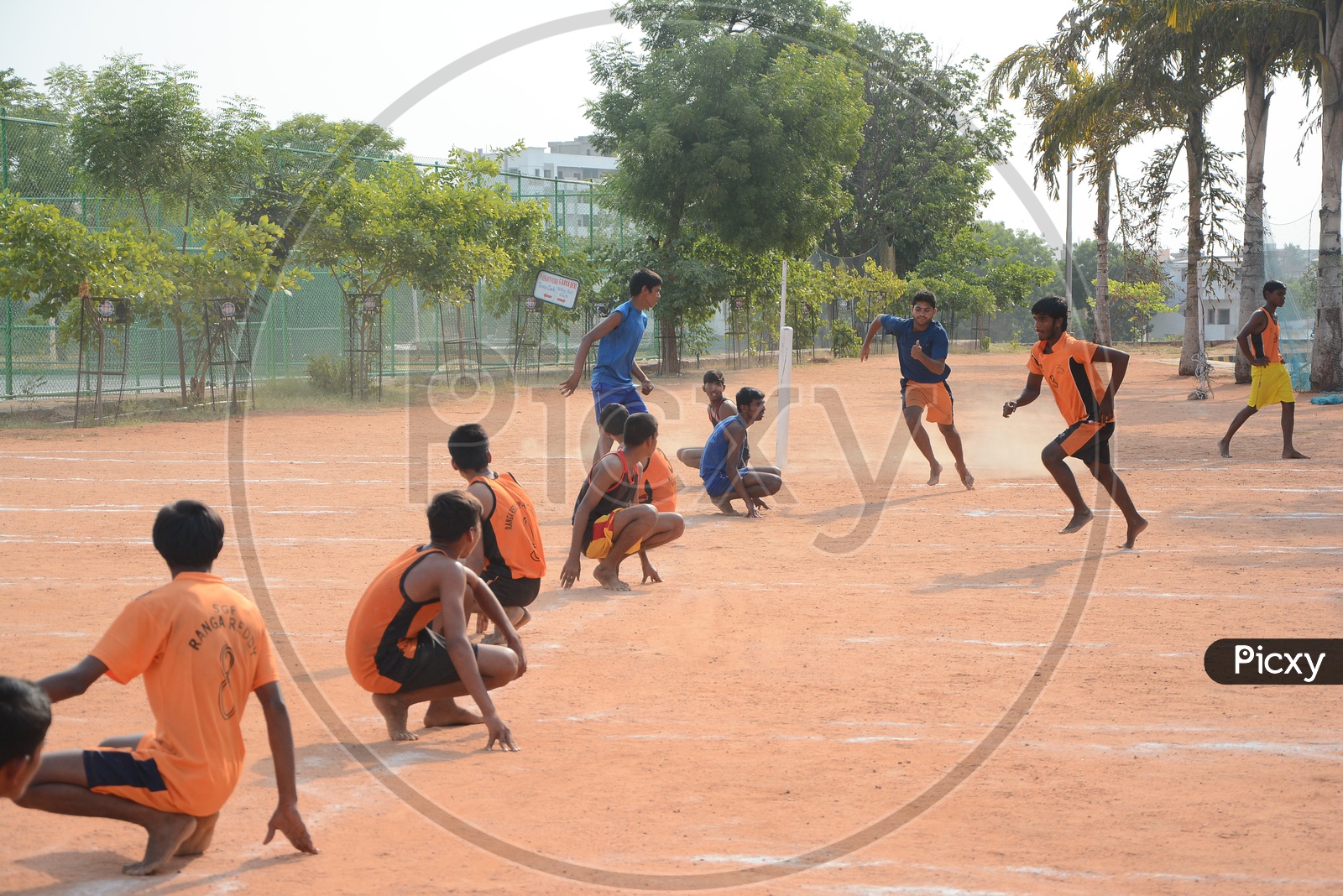 Athletes Playing Kho-Kho Sport