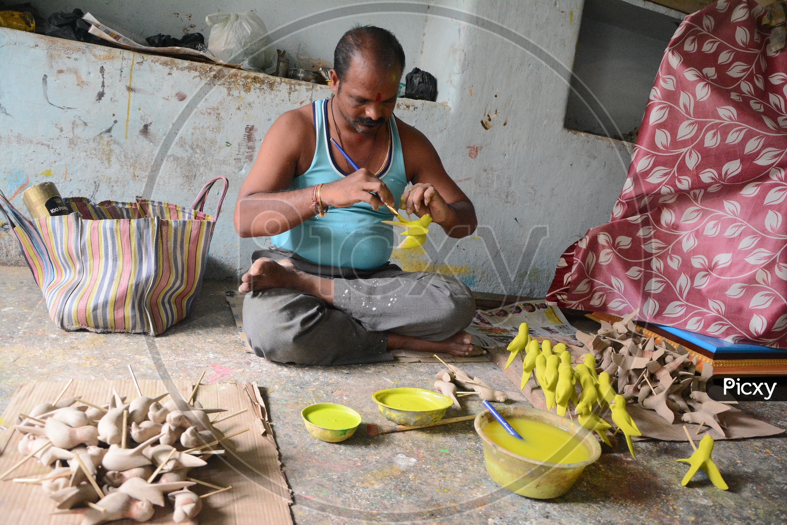 Artists Crafting Wooden Toys in Nirmal
