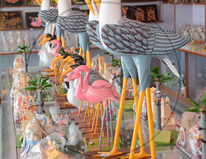 Nirmal Indian Traditional Wooden Crafted Toys Or Birds in Arts & Crafts Store