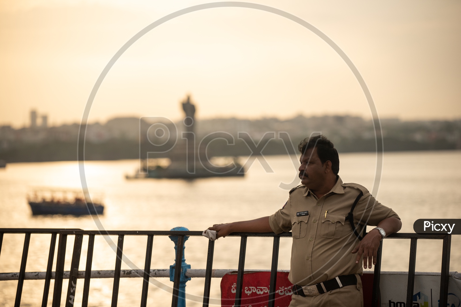 Hyderabad Police Or Lake Police At Hussain sagar Lake  in Hyderabad