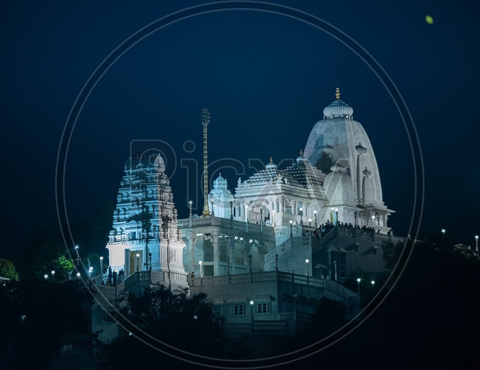 Birla Mandir Temple View From Telugu Thalli Flyover