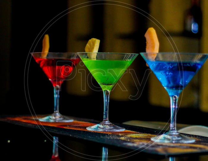 Mocktails Of Different Flavoured
