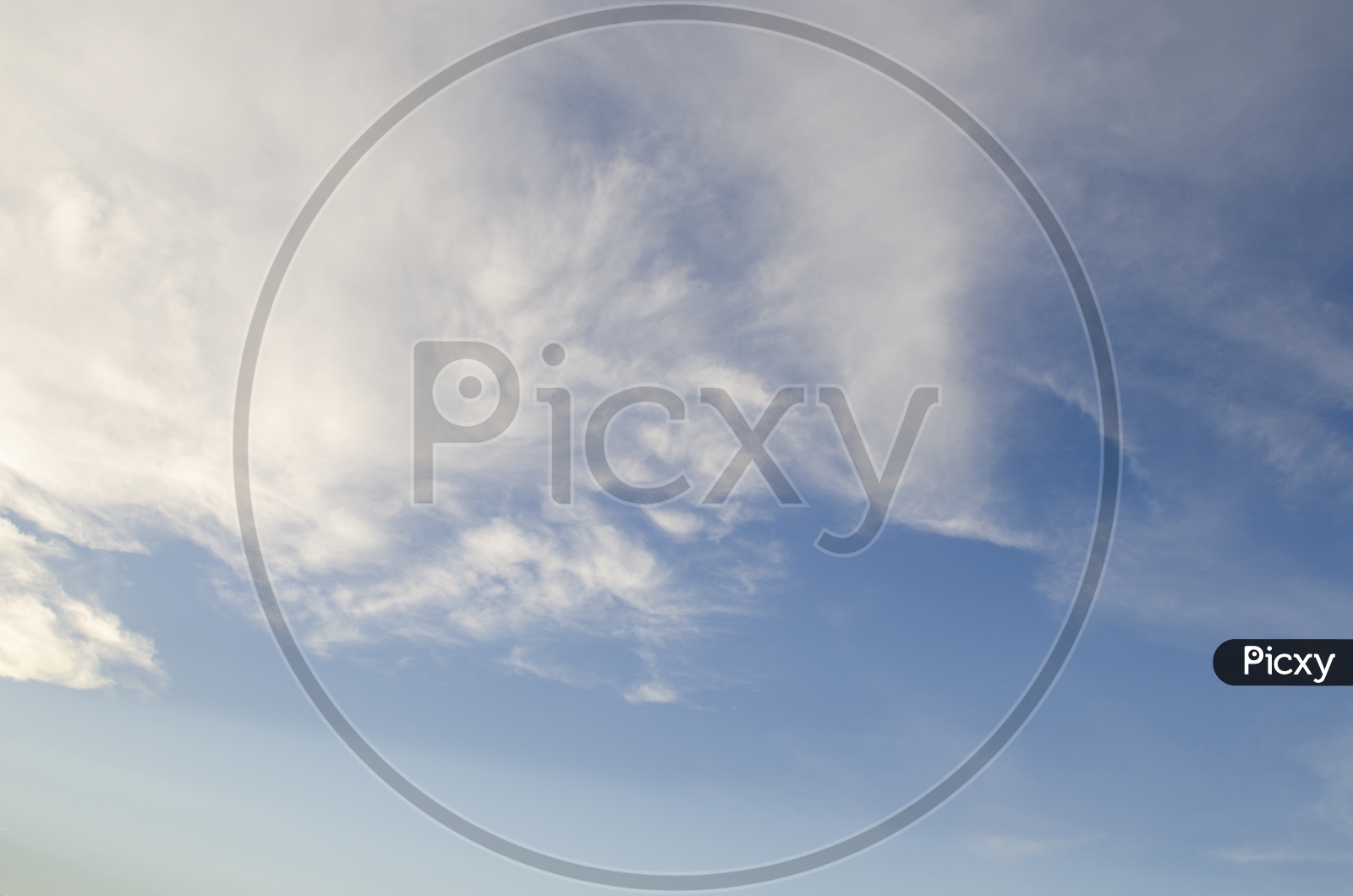 Cotton Clouds  in Blue Sky Background