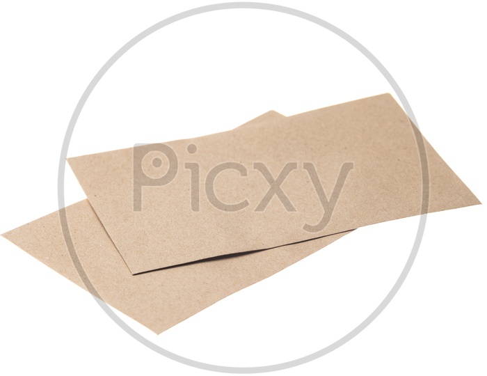 Brown paper envelope isolated on white background