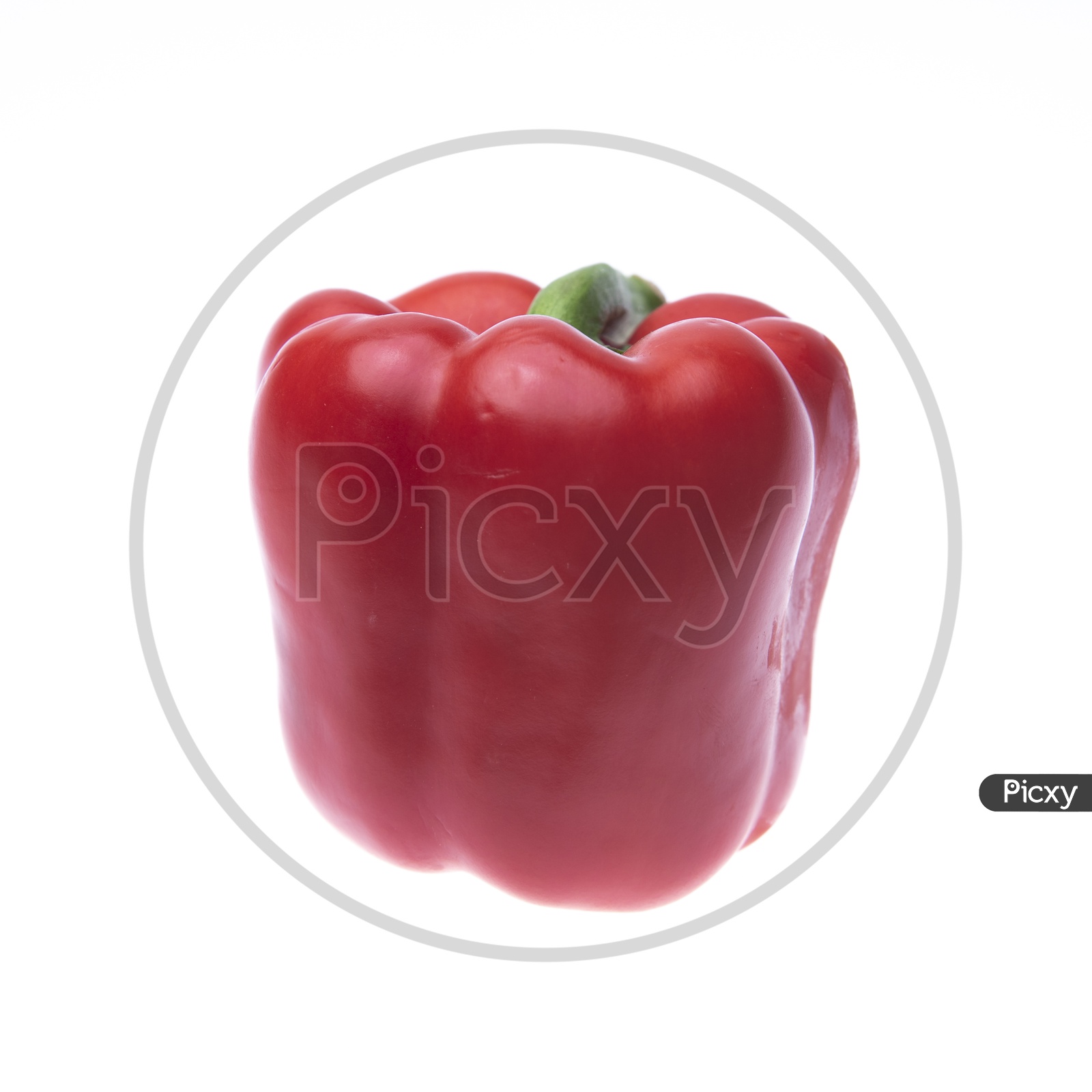 Sweet Pepper or Red Capsicum Isolated on White Background