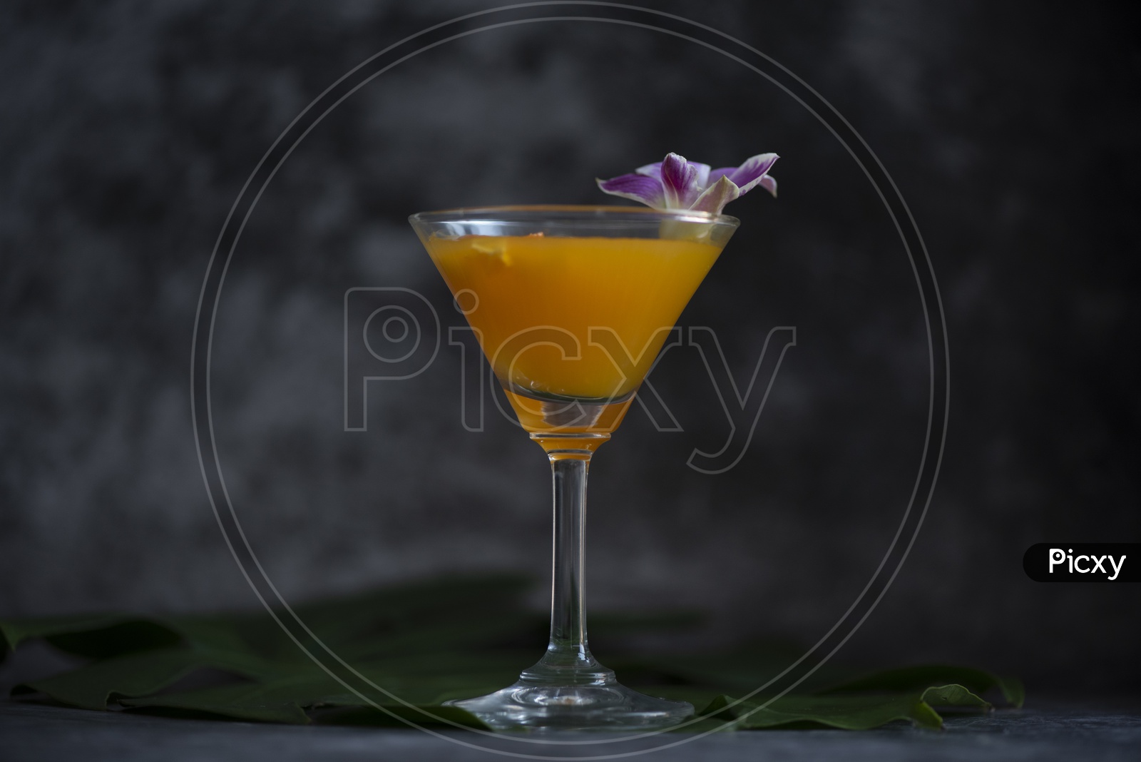 orange cocktail in a glass