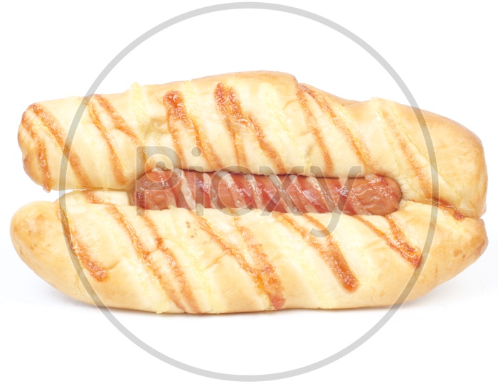 hot dog isolated over white background