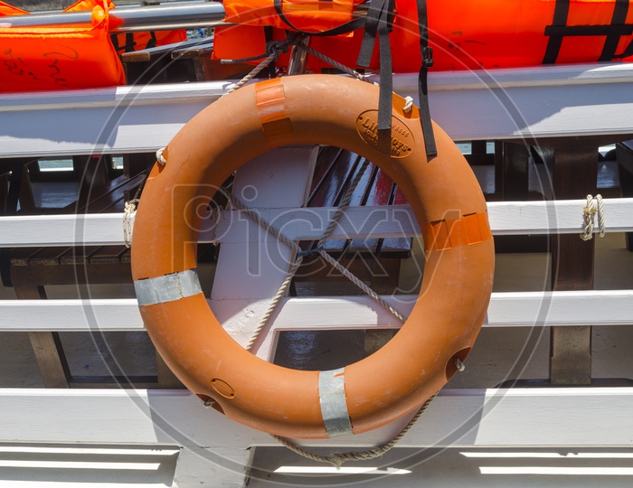 Life Saving Buoy Tires in Ships