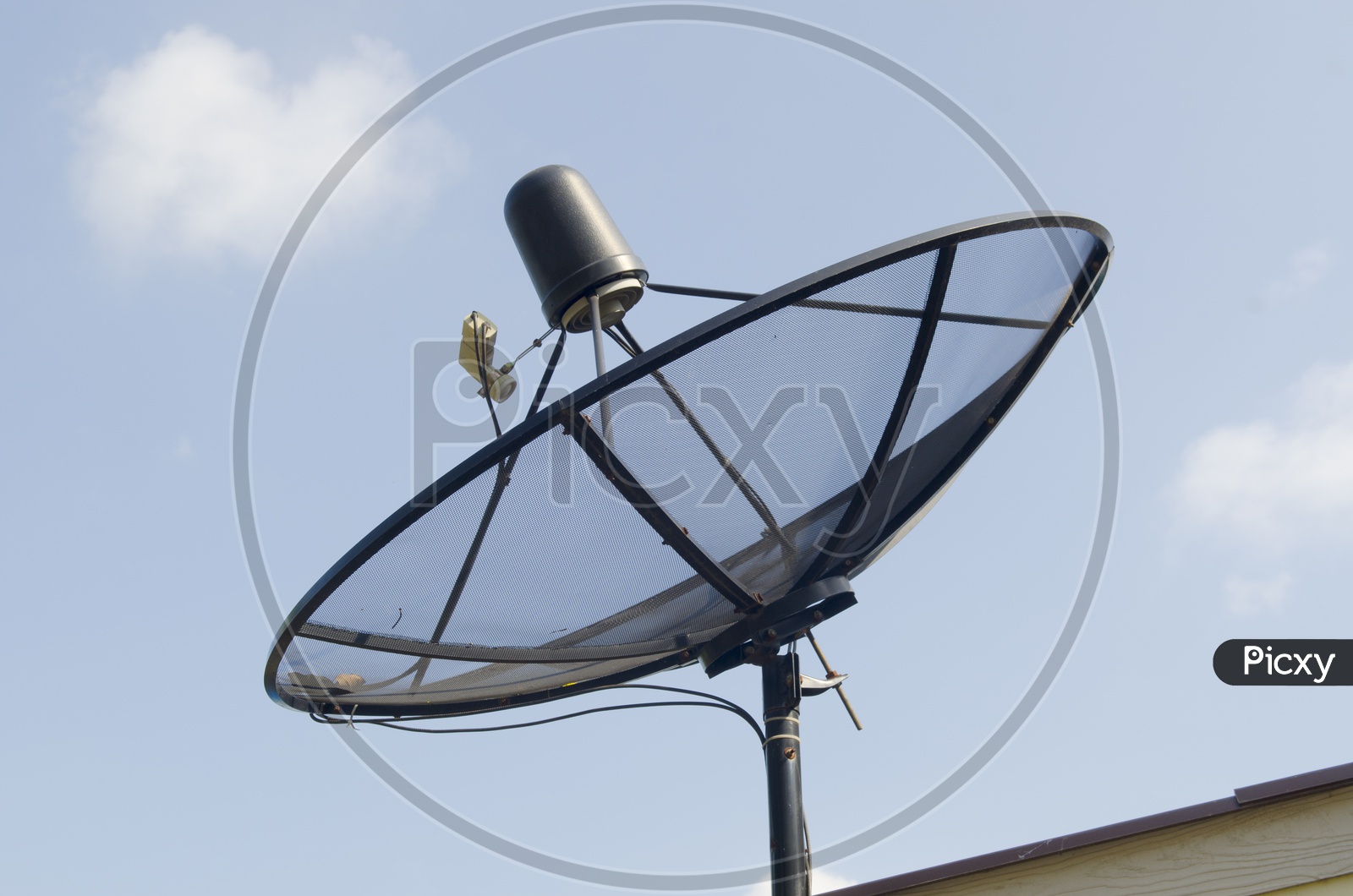 Satellite dish  Antenna  With Blue Sky