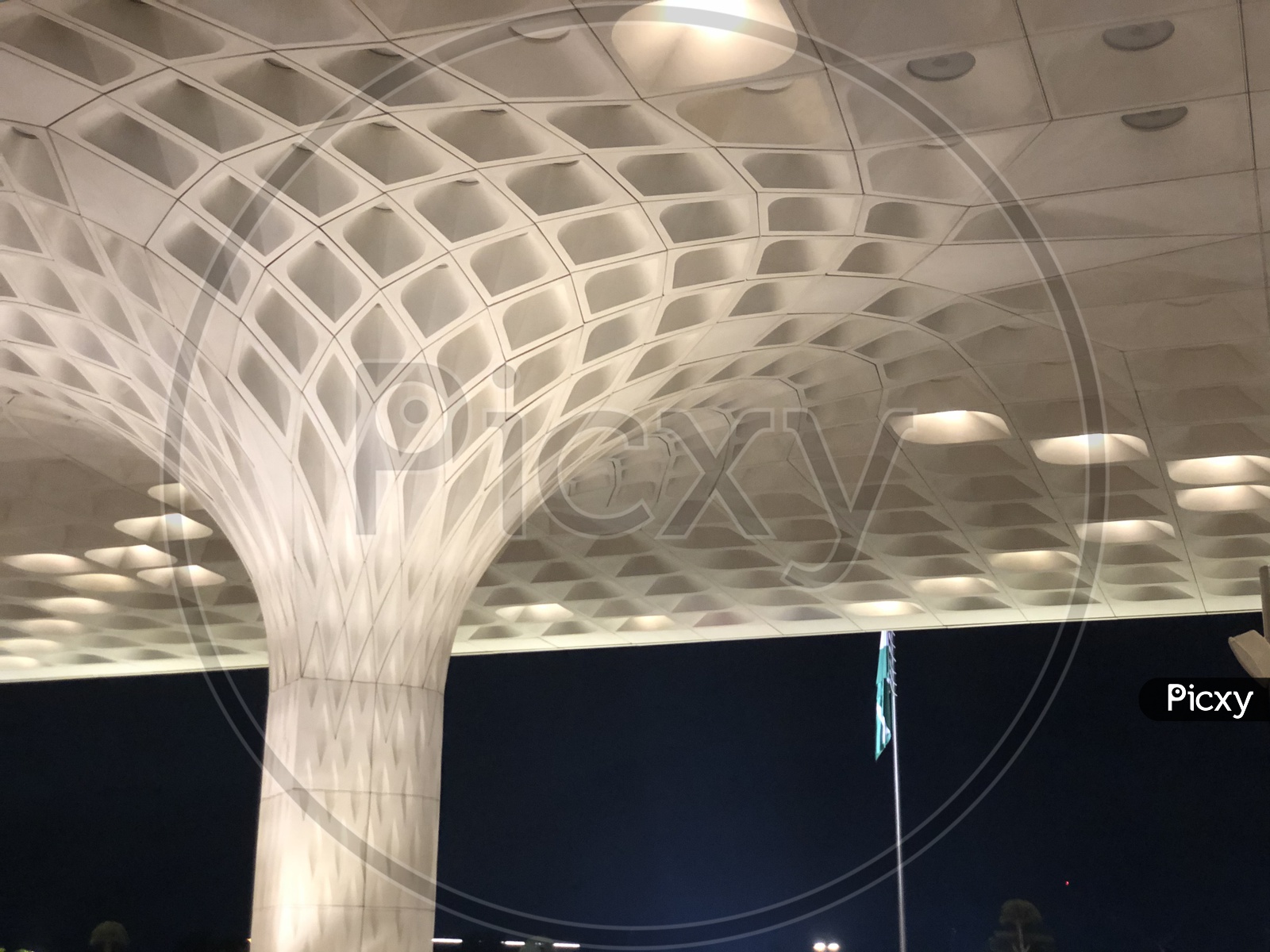 Mumbai Airport Architecture With Roof Design