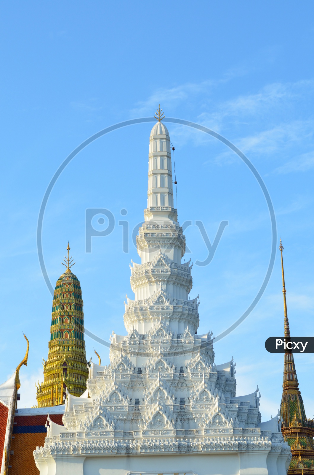 Temple Shrine Of  Buddha Temple or Gold Palace  of  Wat Phra Kaew at bangkok in  thailand
