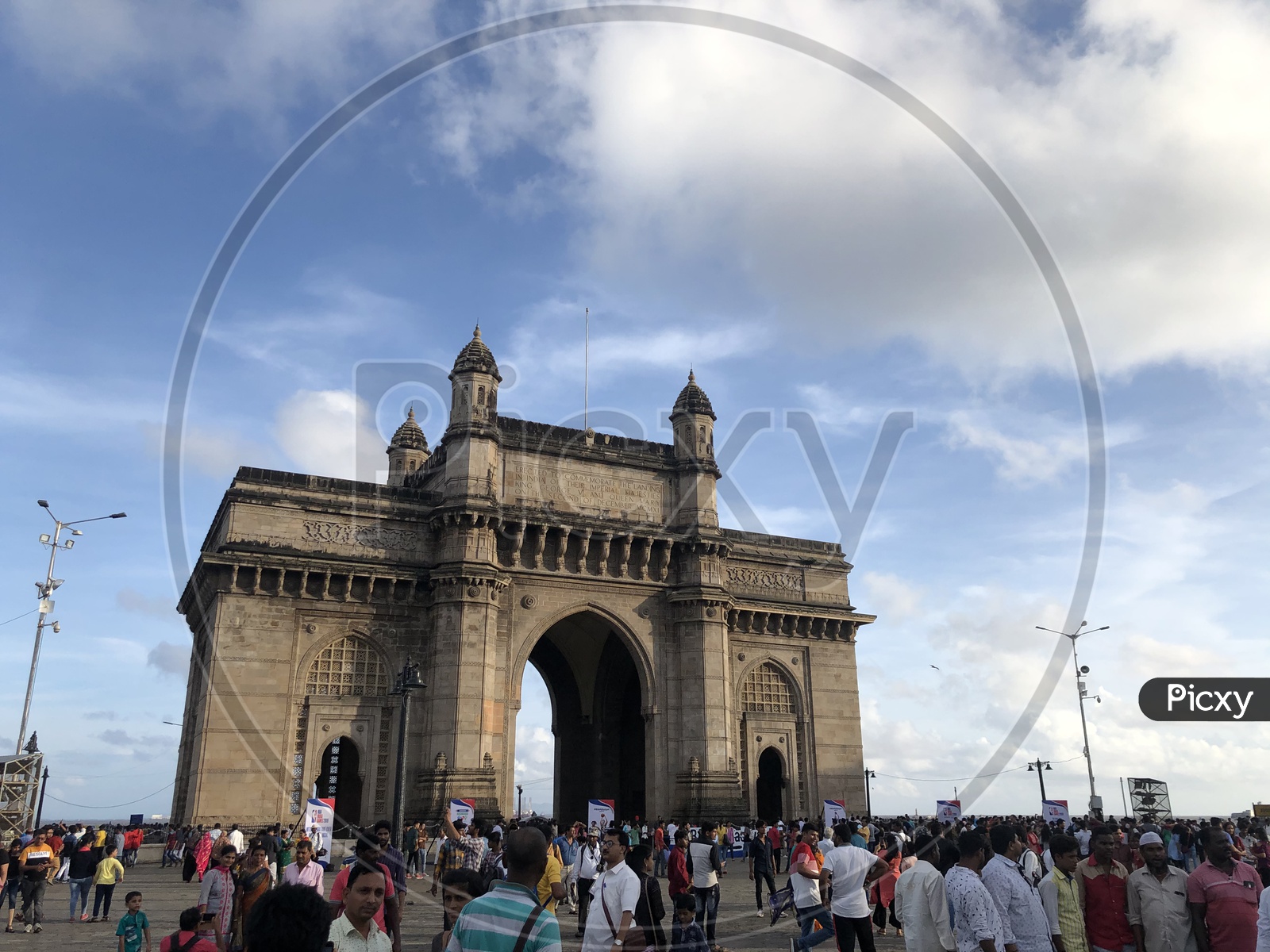 Gateway Of India Mumbai with Blue Sky in Background