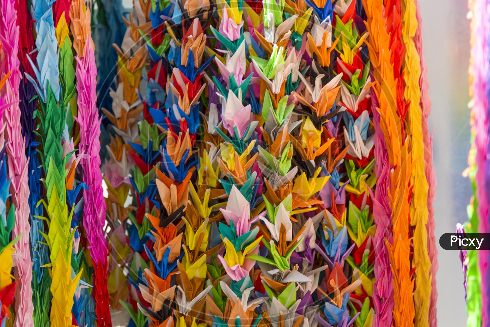 Colourful Decorative Papers In Vendor Stall