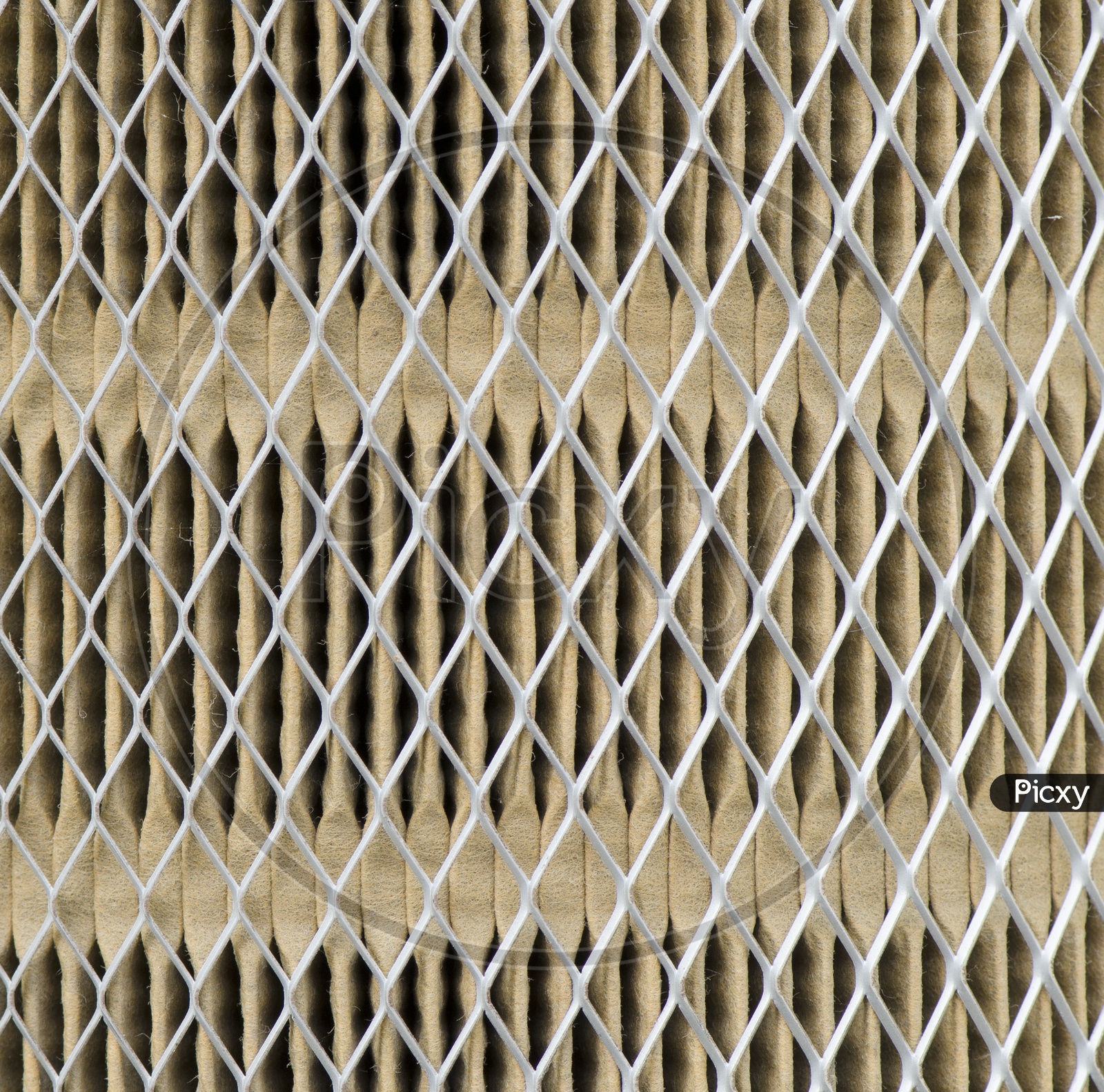 closeup Patterns Of  Used and dirty automobile air filter