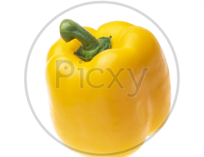 Sweet Pepper or Capsicum Isolated on White Background