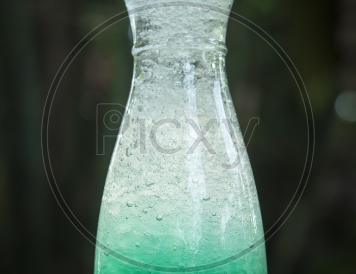 green apple soda juice